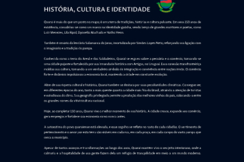 Foto - Quaraí 150 anos Emancipação Politica.
