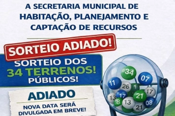 SORTEIO DOS TERRENOS TRANSFERIDO