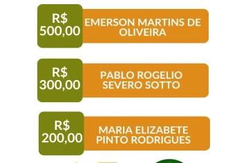 Parabéns aos ganhadores