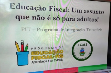 1º Concurso de Desenho, com o tema Educação Fiscal