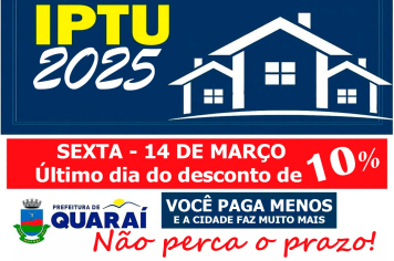 IPTU - Desconto 10%