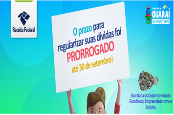 PRORROGADO PRAZO PARA REGULARIZAÇÃO