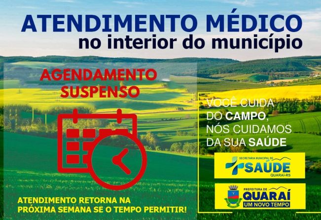 ATENDIMENTO NO INTERIOR DO MUNICÍPIO