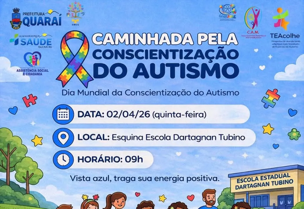 CAMINHADA EM APOIO AO AUTISMO