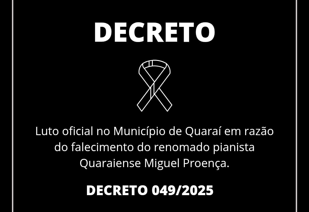 Decretado luto oficial.