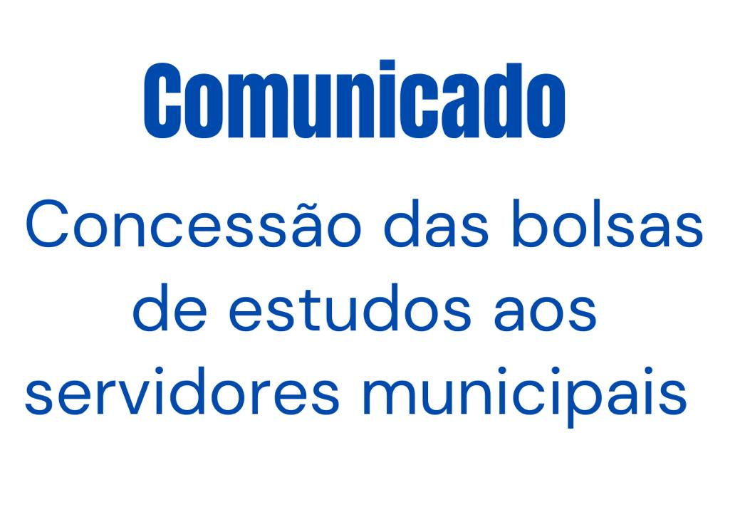 COMUNICADO AOS SERVIDORES MUNICIPAIS
