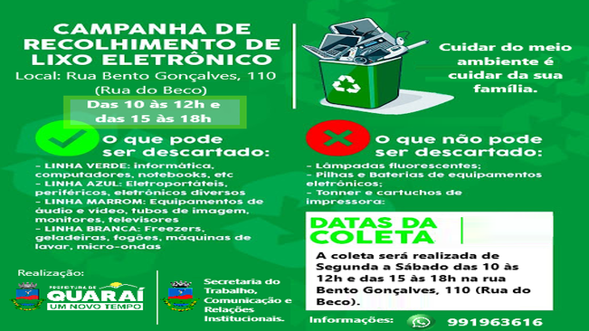 COLETA DE LIXO ELETRÔNICO