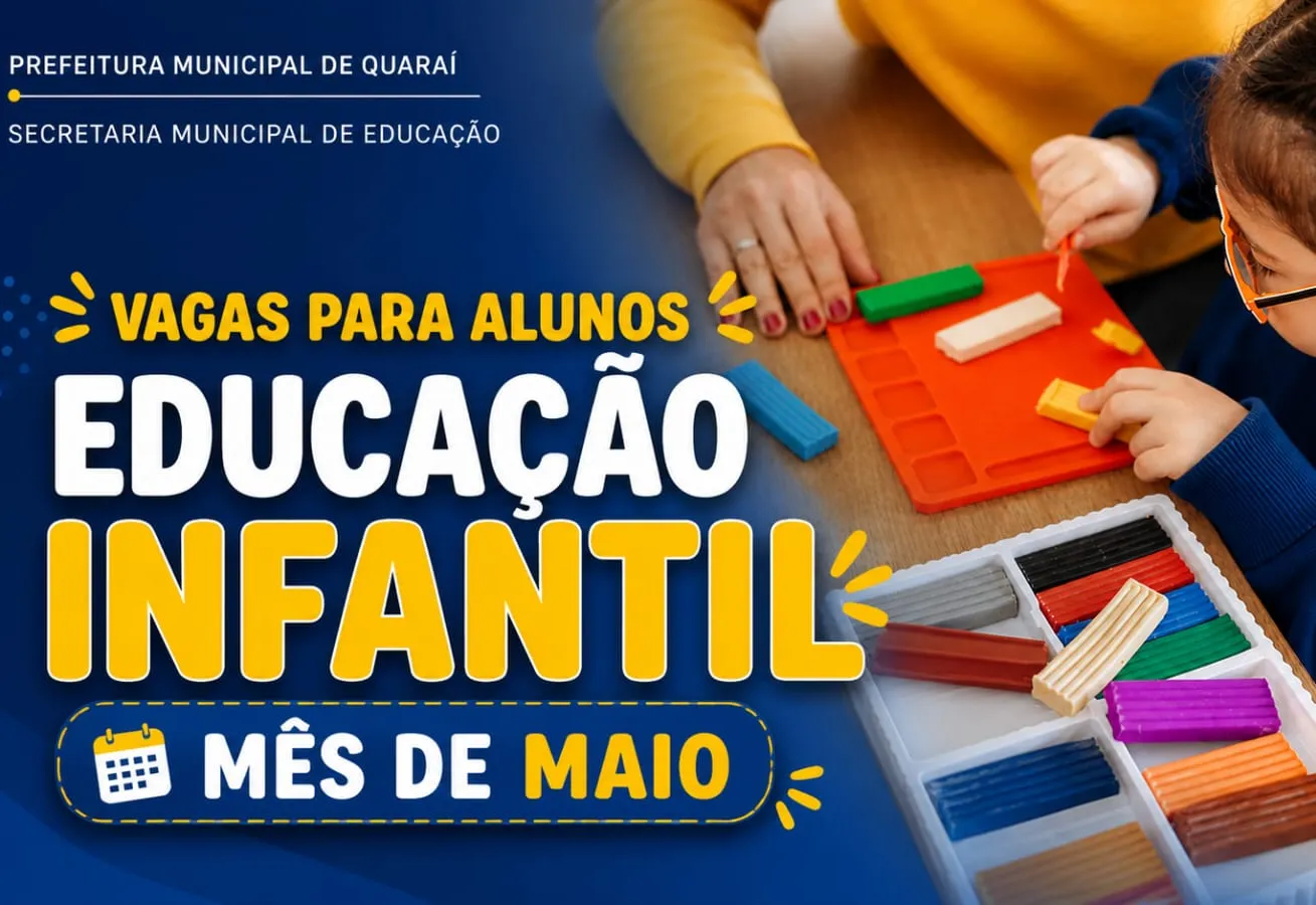 VAGAS PARA ALUNOS - EDUCAÇÃO INFANTIL